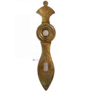 Langschild antik Biedermeier alt Türdrücker 46x210-14x72