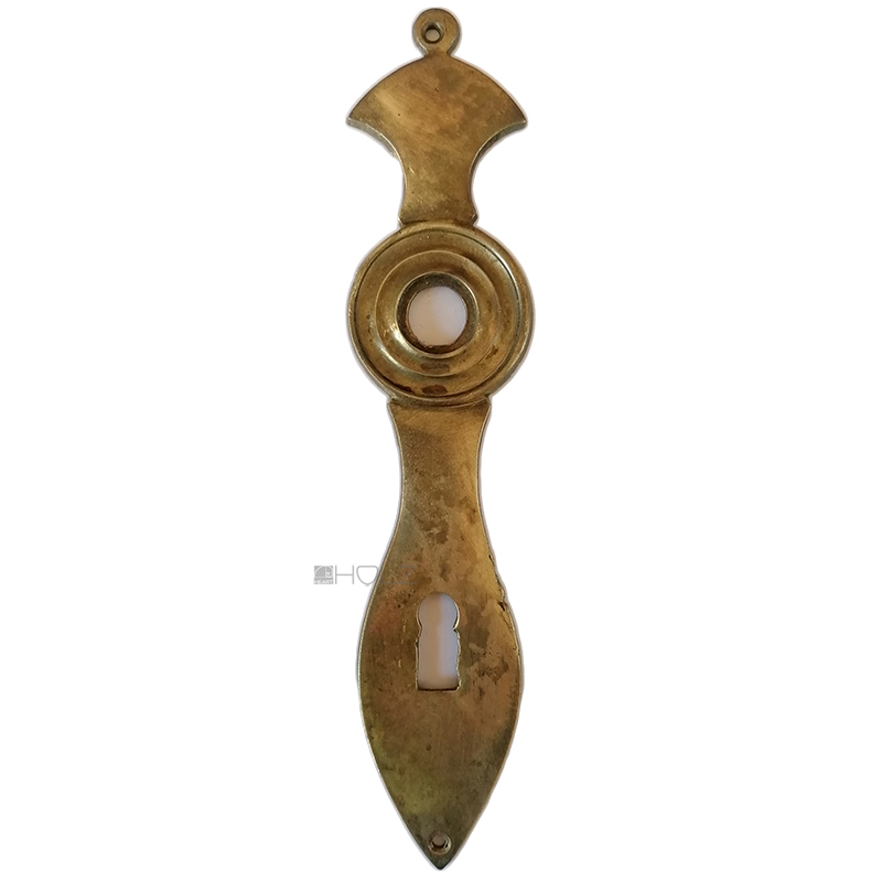 Langschild antik Biedermeier alt Türdrücker 46x210-14x72