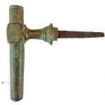 Türdrücker Biedermeier Türgriff alt Grünstich 15.4mm 7er Vk