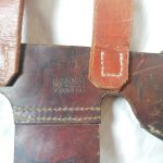 Bergpickel Beil antik Eispickel alt Gebirgsjäger Lederholster 50cm