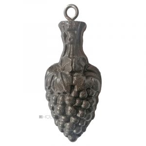 Uhrengewicht alt Traube Rebe Eisen Hängegewicht 900gr.