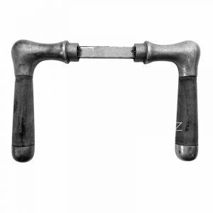 Türdrücker Bauhaus Art Deco Eisen Horn alt Türklinke 17.3mm 9er Vk