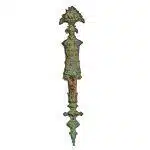 Bronze Beschlag antik Gründerzeit alt feuervergoldet 49cm