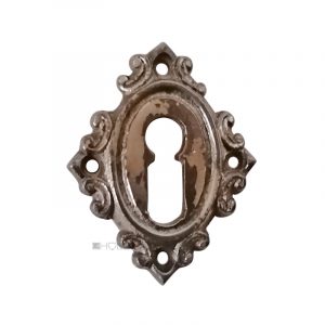 Tür Schlüsselrosette antik Eisen alt Schlüsselschild Neo Barock