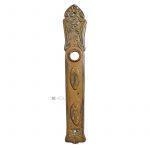 Langschild Jugendstil antik floral Doppelschloss alt 35mm 103