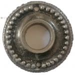 Drückerrosette antik alt Eisen Perle