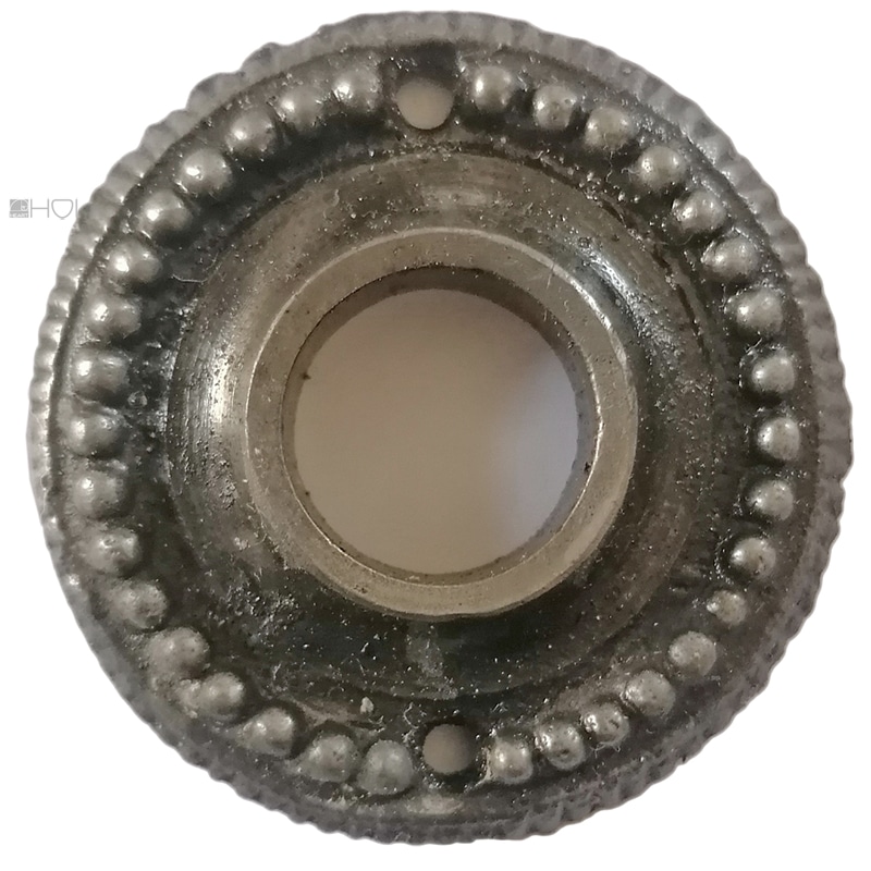 Drückerrosette antik alt Eisen Perle