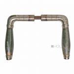 Türdrücker Art Deco Chrom Türklinken alt Holz 15.8 mm 8er Vk