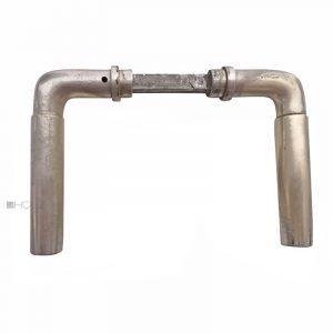 Türdrücker Bauhaus Messing vernickelt Türklinken 16.8mm 8er Vk