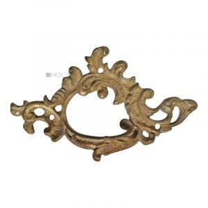 Schubladengriff Möbel antik Bronze feuervergoldet alt 11cm