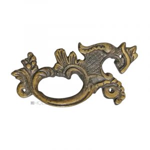 Schubladengriff Bronze Möbel antik Neo Barock 11cm