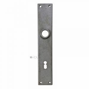 Langschild Bauhaus als Stahlblech Türdrücker groß 21.3mm 92