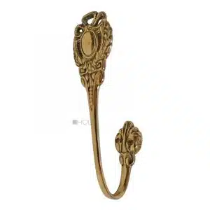 Raffhalter antik Messing Vorhanghalter klassizistisch 17cm