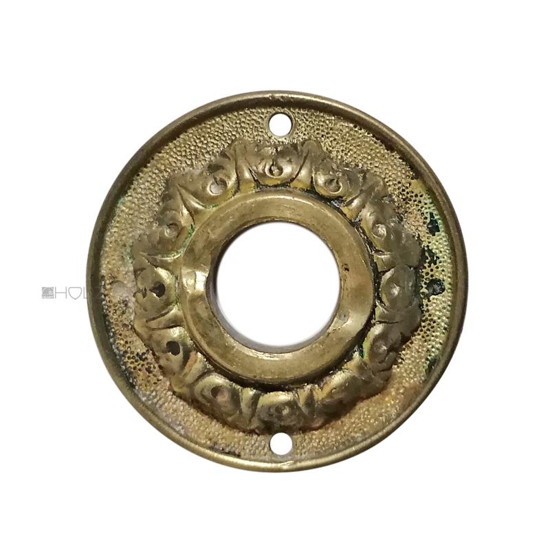 Drückerrosette antik Türdrücker Türklinke Rosette alt rund 16.9mm 54