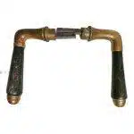 Türdrücker alt Art Deco Türklinken Messing Horn alt geteilter Vk