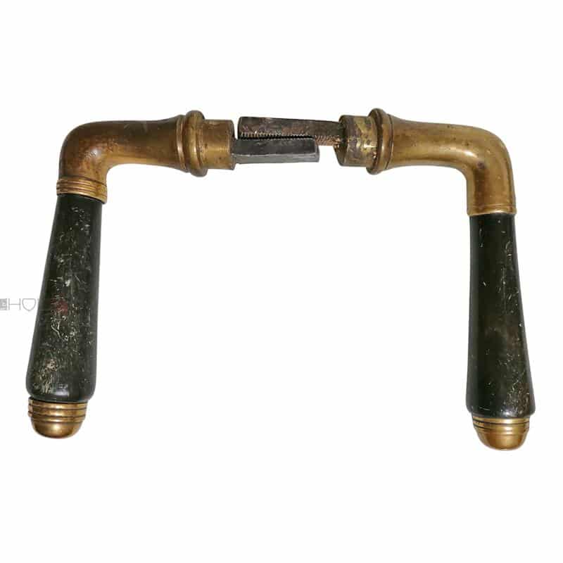 Türdrücker alt Art Deco Türklinken Messing Horn alt geteilter Vk