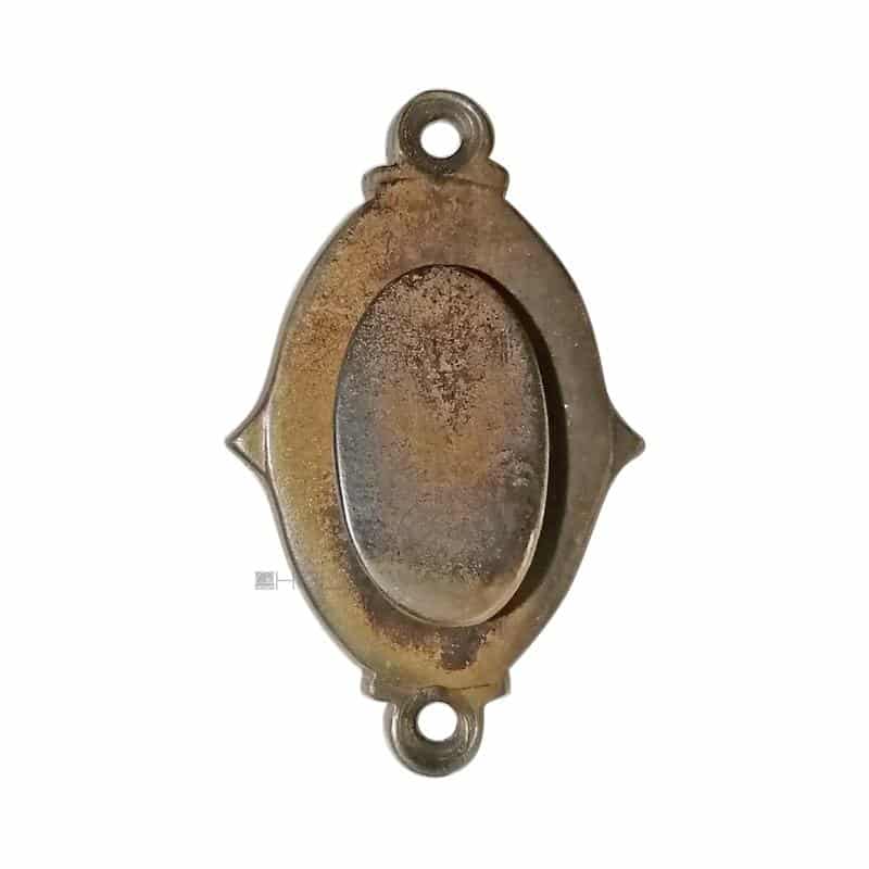 Schlüsselschild antik oval Tür Schlüsselrosette alt 60mm