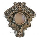 Drückerrosette antik Jugendstil Eisen floral alt Türdrücker 18.5mm