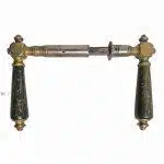 Kastenschloss Türdrücker antik Würfel Türklinken alt 14.8mm 8.5er Vk