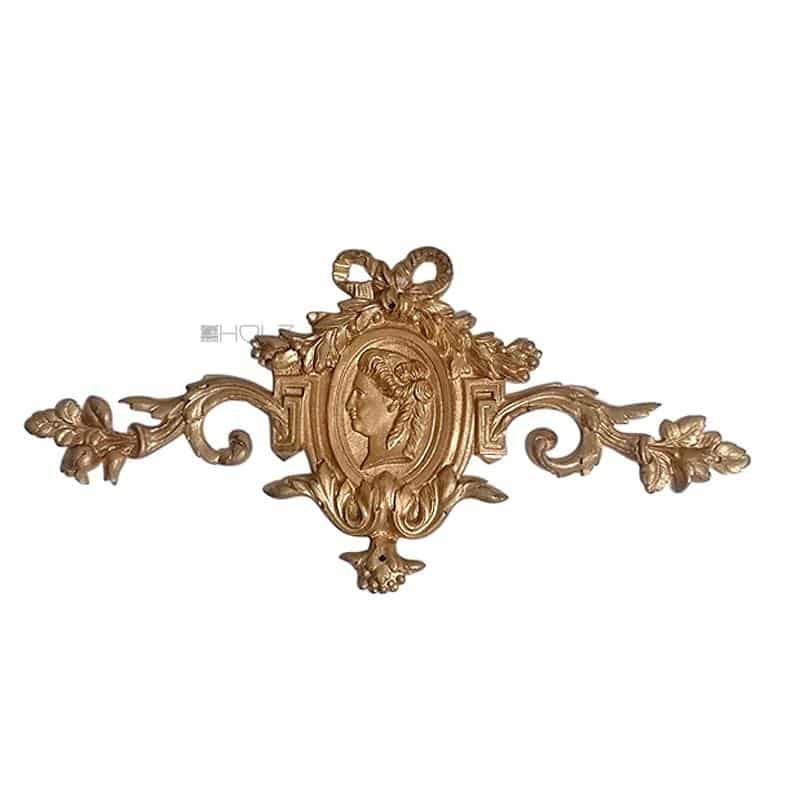 Supraporte Schrank Bronze feuervergoldet Medaillon alt 28cm
