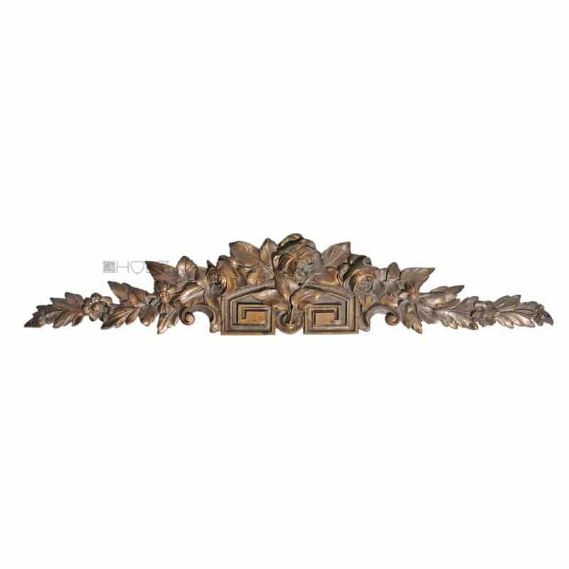 Supraporte Schrank Bronze feuervergoldet Rosen 37cm