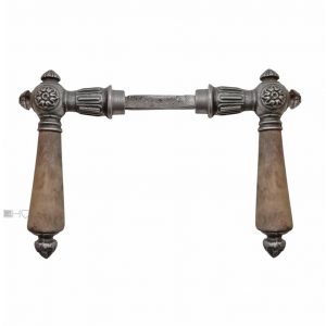 Türdrücker antik Türklinken Eisen Blüte alt 19mm 8er Vk