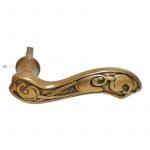 Jugendstil Türdrücker antik floral alt Türklinke 16.3mm 9er Vk