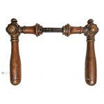 Türdrücker antik Würfel Säule prächtige Türklinken alt 17mm 9er Vk