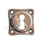 Schlüsselschild Bauhaus Avantgarde Messing Tür 39mm vernickelt