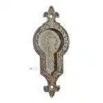 Griffmuschel antik alt vernickelt 16cm Schiebetür Türgriff