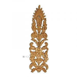 Bronze Möbel Beschlag antik feuervergoldet Palmette alt 14.5cm