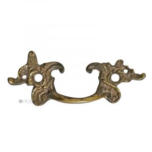 Bronze Möbel Schubladengriff antik alt 9.7cm