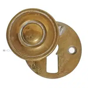 Schlüsselrosette Art Deco Bauhaus Tür Schlüsselschild rund 41mm