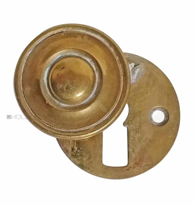 Schlüsselrosette Art Deco Bauhaus Tür Schlüsselschild rund 41mm