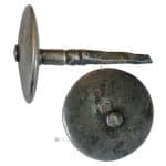 Türknauf Biedermeier geschmiedet alt Türgriff Eisen 62mm