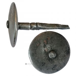 Türknauf Biedermeier geschmiedet alt Türgriff Eisen 62mm