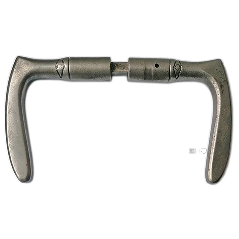 Türdrücker 1920 Eisen Avantgarde alt Bananen Türklinken 18mm 8er Vk