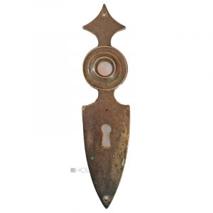 Langschild Kurzschild antik Biedermeier alt Kastenschloss 50x215-15.3x63