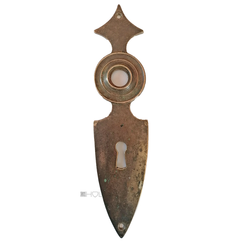 Langschild Kurzschild antik Biedermeier alt Kastenschloss 50x215-15.3x63