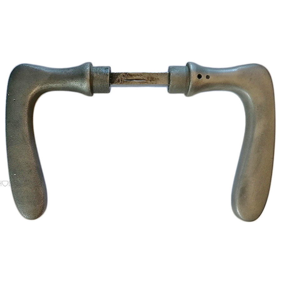 Türdrücker Haustür 1920er Eisen Türklinken alt 19.8mm 10er Vk