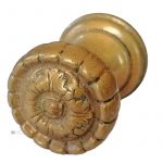 Türknauf antik Blüte Ziehgriff Tür alt 37mm 230gr.
