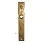 Langschild Jugendstil alt Avantgarde Türdrücker Türklinke 16mm 78