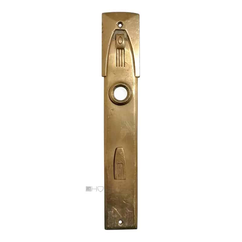 Langschild Jugendstil alt Avantgarde Türdrücker Türklinke 16mm 78