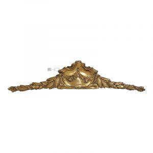 Supraporte Schrank Bronze Schrank feuervergoldet Rose Lorbeer 41cm