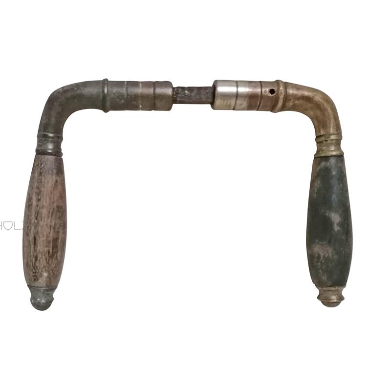 Türdrücker alt Türklinke Art Deco Messing Holz 15.3mm 8er Vk