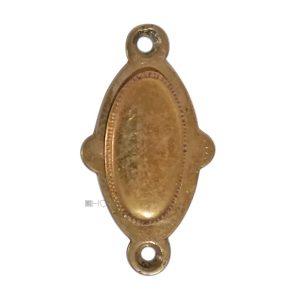 Schlüsselschild Jugendstil oval Tür Schlüsselrosette alt 57mm