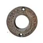 Drückerrosette antik Blatt Eisen Türdrücker Türklinke alt rund 19.5 mm