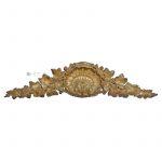 Supraporte Bronze Muschel Efeu antik feuervergoldet Schrank alt 45cm