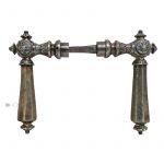 Türdrücker antik Eisen Würfel Blüte alt Türklinken 19.3mm 9er Vk