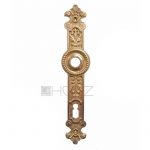 Langschild antik Perle alt Messing Türdrücker 16.1mm 72